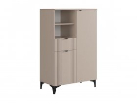 Комод 2 Рич (кашемир/фрапучино матовый/черный) в Куйбышеве - kujbyshev.mebel-nsk.ru | фото