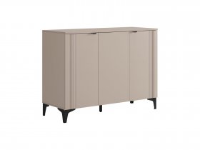 Комод 3 Рич (кашемир/фрапучино матовый/черный) в Куйбышеве - kujbyshev.mebel-nsk.ru | фото
