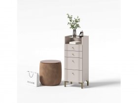 Комод 4 ящика КМ2 Одетта (дуб эндгрей/меланж) в Куйбышеве - kujbyshev.mebel-nsk.ru | фото