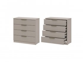 Комод 4 ящика (МДФ) Эккервуд (меланж) в Куйбышеве - kujbyshev.mebel-nsk.ru | фото
