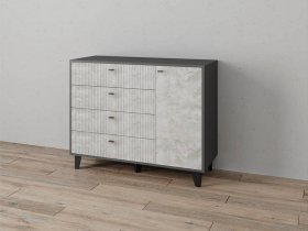 Комод «Катрин-13» (графит/мальта) в Куйбышеве - kujbyshev.mebel-nsk.ru | фото