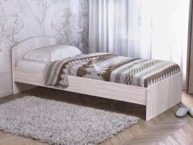 Кровать односпальная 80 с низкой спинкой (ясень шимо светлый) в Куйбышеве - kujbyshev.mebel-nsk.ru | фото