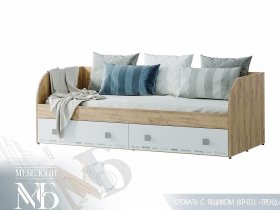 Кровать с ящиками Тренд КР-01 в Куйбышеве - kujbyshev.mebel-nsk.ru | фото