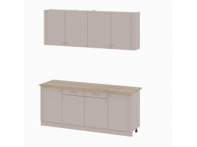 Кухонный гарнитур 2,0м Одетта (меланж/дуб сонома) в Куйбышеве - kujbyshev.mebel-nsk.ru | фото