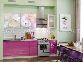 Кухонный гарнитур Вишневый цвет в Куйбышеве - kujbyshev.mebel-nsk.ru | фото