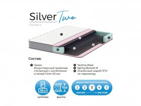 Матрас Silver Two в Куйбышеве - kujbyshev.mebel-nsk.ru | фото