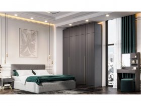Модульная спальня Эккервуд в Куйбышеве - kujbyshev.mebel-nsk.ru | фото