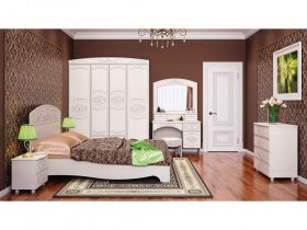 Модульная спальня Каролина в Куйбышеве - kujbyshev.mebel-nsk.ru | фото