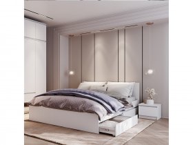 Модульная спальня Симпл в Куйбышеве - kujbyshev.mebel-nsk.ru | фото