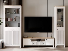 Модульная стенка Валенсия в Куйбышеве - kujbyshev.mebel-nsk.ru | фото