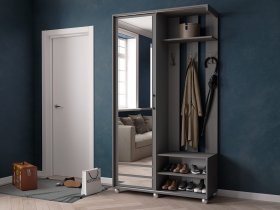 Прихожая «Ларго-2» (графит серый) в Куйбышеве - kujbyshev.mebel-nsk.ru | фото