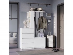 Прихожая Симпл ПР-04 (белый) в Куйбышеве - kujbyshev.mebel-nsk.ru | фото