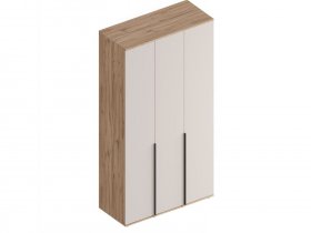 Шкаф 3-ств Сицилия (дуб альпийский/тефия) в Куйбышеве - kujbyshev.mebel-nsk.ru | фото