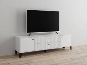 Тумба под ТВ Парус-10 (белый/белый снег) в Куйбышеве - kujbyshev.mebel-nsk.ru | фото