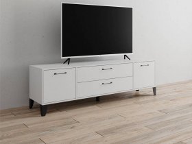 Тумба под ТВ Парус-13 (белый) в Куйбышеве - kujbyshev.mebel-nsk.ru | фото